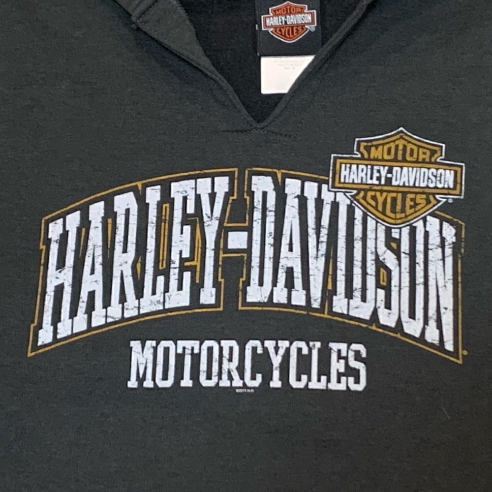 Classic Harley Davidson gray pullover hoodie With logo Oconomowoc Wi on … - Picture 16 of 16